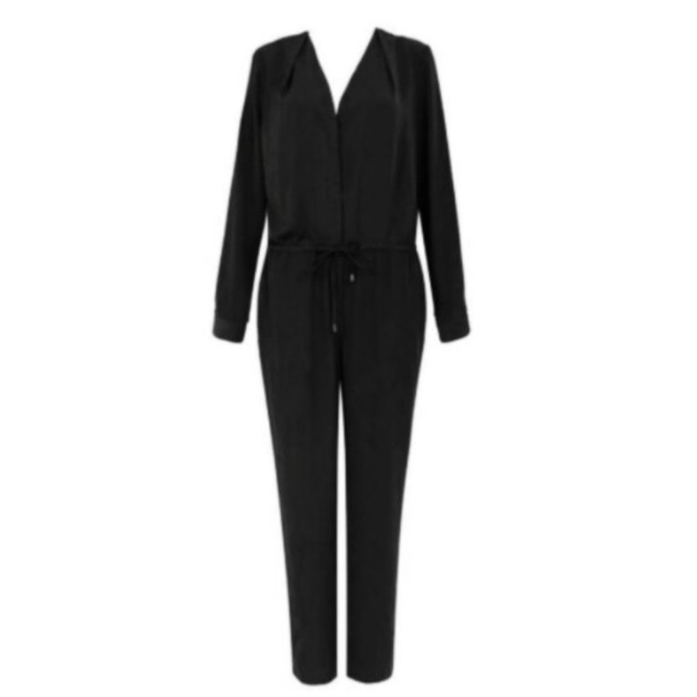 FRNCH V Neck Long Sleeve Jumpsuit
